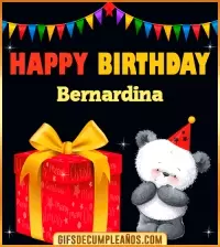GIF Happy Birthday Bernardina